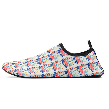 Chaussons de plage respirants et antidérapants à motifs colorés