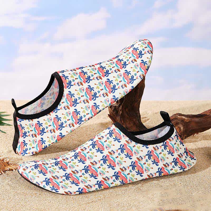 Chaussons de plage respirants et antidérapants à motifs colorés - image 16