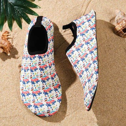 Chaussons de plage respirants et antidérapants à motifs colorés