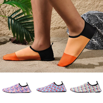 Chaussons de plage respirants et antidérapants à motifs colorés