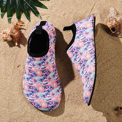 Chaussons de plage respirants et antidérapants à motifs colorés - image 3