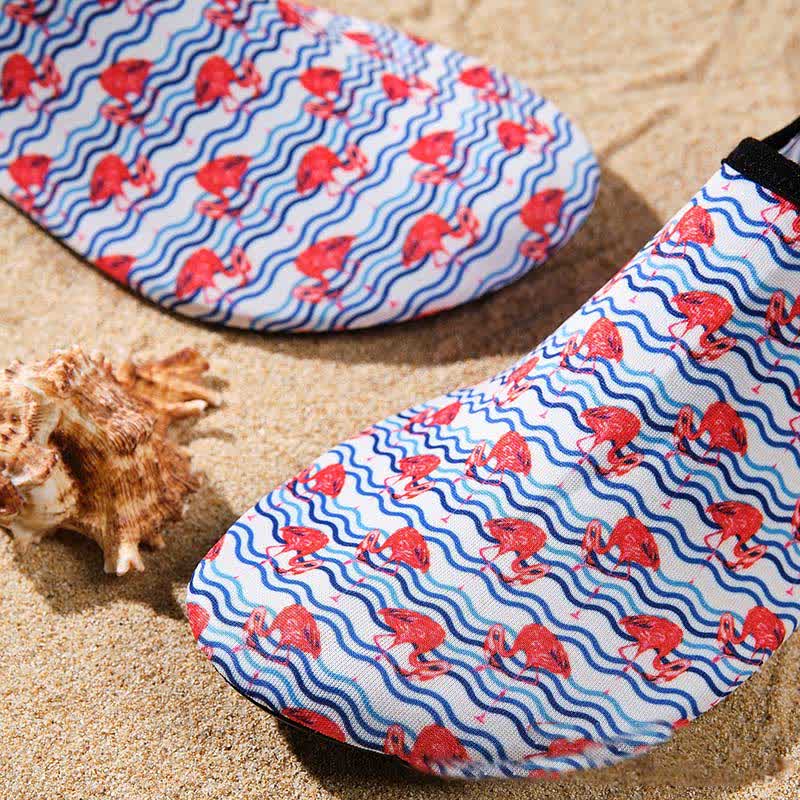 Chaussons de plage respirants et antidérapants à motifs colorés