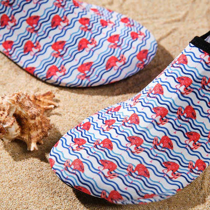 Chaussons de plage respirants et antidérapants à motifs colorés
