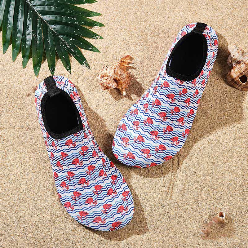 Chaussons de plage respirants et antidérapants à motifs colorés