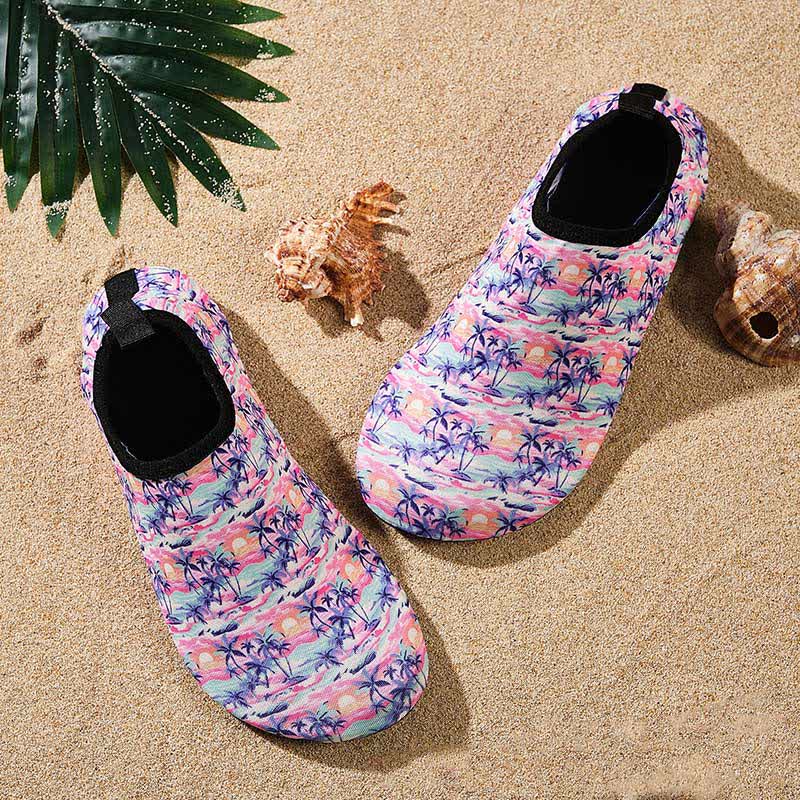 Chaussons de plage respirants et antidérapants à motifs colorés - image 2
