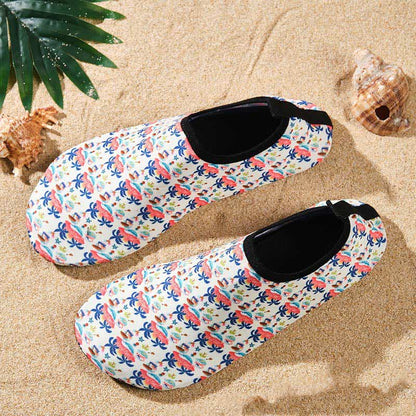 Chaussons de plage respirants et antidérapants à motifs colorés