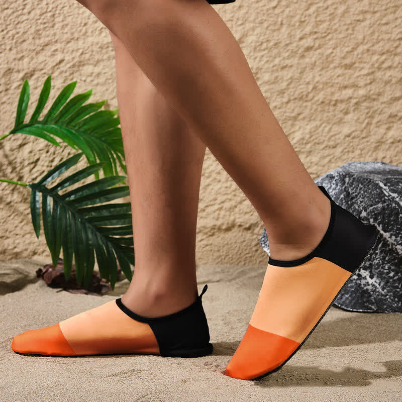 Chaussons de plage respirants et antidérapants à motifs colorés