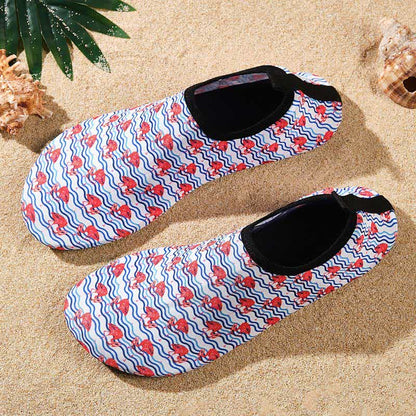 Chaussons de plage respirants et antidérapants à motifs colorés
