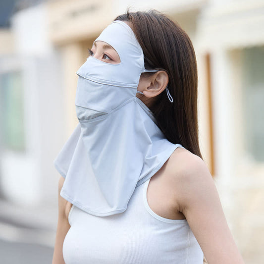 Masque de protection solaire intégral pour l'extérieur - Gris clair - Taille unique - image 0