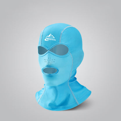 Masque facial respirant pour protection solaire en extérieur - Bleu - Taille unique - image 3