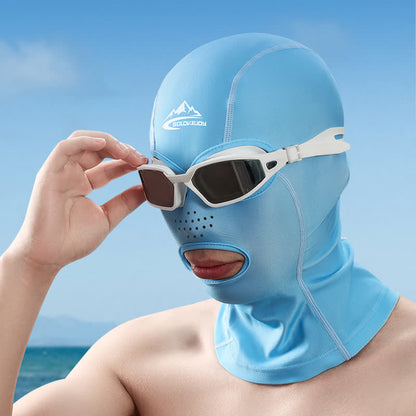 Masque facial respirant pour protection solaire en extérieur
