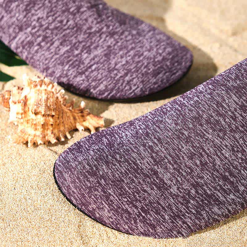 Chaussons d'intérieur antidérapants de couleur unie