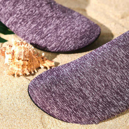 Chaussons d'intérieur antidérapants de couleur unie