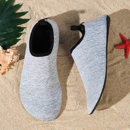 Chaussons d'intérieur antidérapants de couleur unie