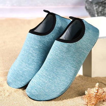 Chaussons d'intérieur antidérapants de couleur unie