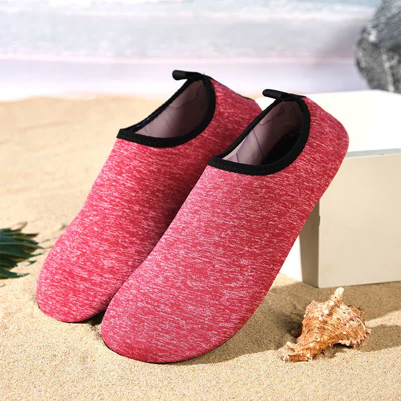 Chaussons d'intérieur antidérapants de couleur unie