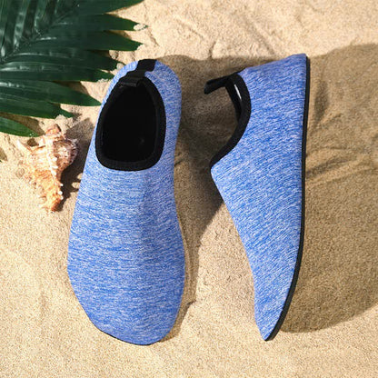 Chaussons d'intérieur antidérapants de couleur unie