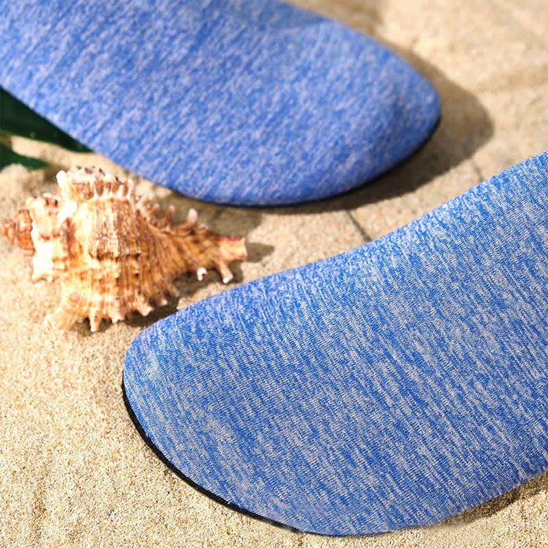 Chaussons d'intérieur antidérapants de couleur unie