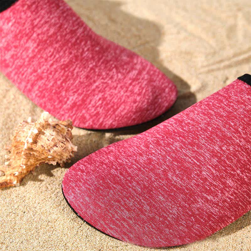 Chaussons d'intérieur antidérapants de couleur unie