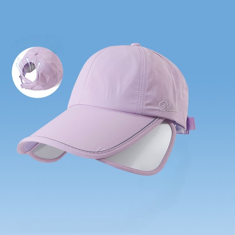 Chapeau visière de protection solaire d'extérieur - Violet - Taille unique - image 5