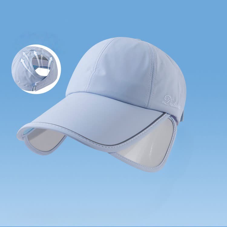 Chapeau visière de protection solaire d'extérieur - Bleu - Taille unique - image 6