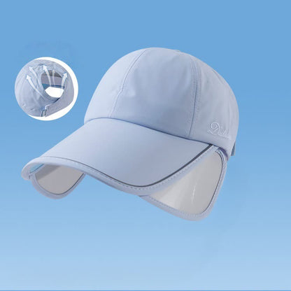 Chapeau visière de protection solaire d'extérieur - Bleu - Taille unique - image 6