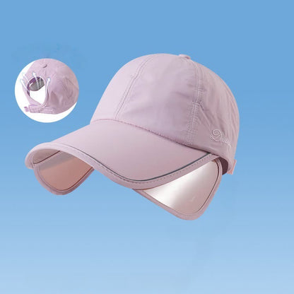 Chapeau visière de protection solaire d'extérieur - Rose - Taille unique - image 4