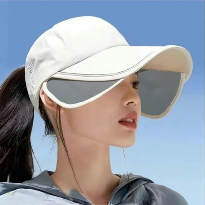 Chapeau visière de protection solaire d'extérieur - Blanc - Taille unique - image 1