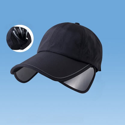 Chapeau visière de protection solaire d'extérieur - Noir - Taille unique - image 7
