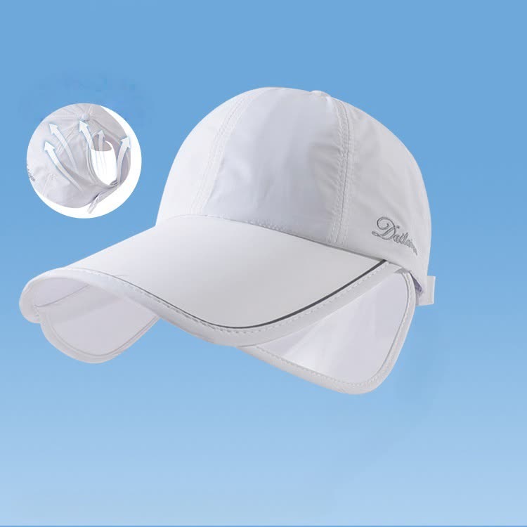 Chapeau visière de protection solaire d'extérieur - Gris clair - Taille unique - image 3