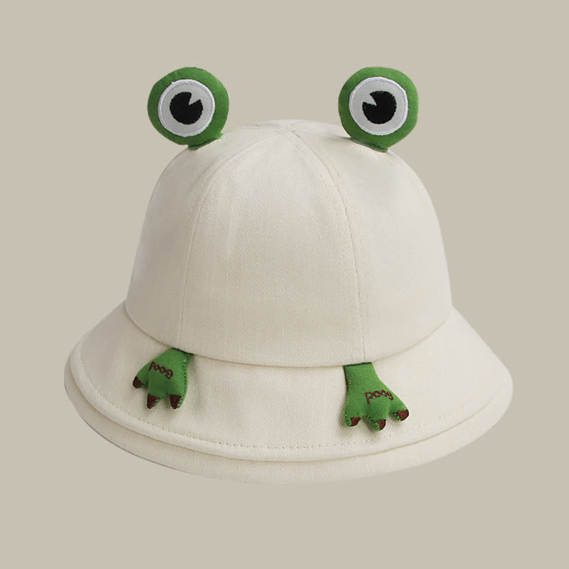 Joli chapeau bob à motif grenouille - Beige - Taille unique - image 7
