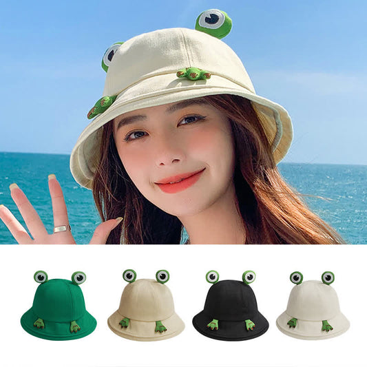 Joli chapeau bob à motif grenouille