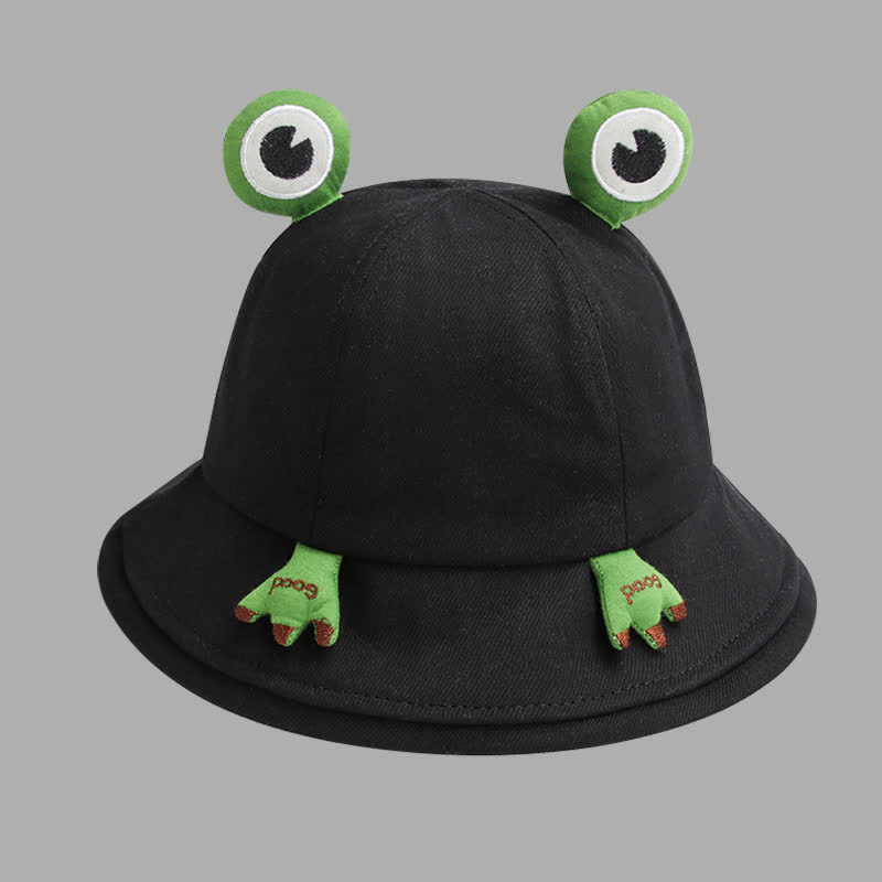 Joli chapeau bob à motif grenouille - Noir - Taille unique - image 10
