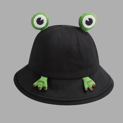 Joli chapeau bob à motif grenouille - Noir - Taille unique - image 11