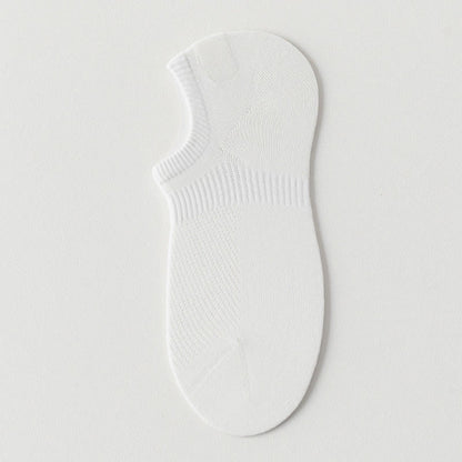 Chaussettes de sport respirantes en maille de coton fine de couleur unie (9 paires)