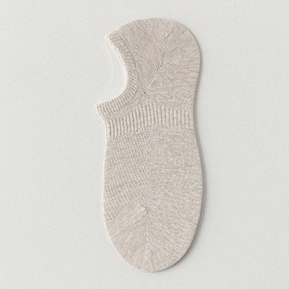 Chaussettes de sport respirantes en maille de coton fine de couleur unie (9 paires)