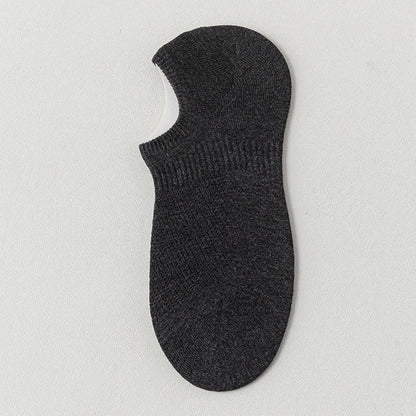 Chaussettes de sport respirantes en maille de coton fine de couleur unie (9 paires)