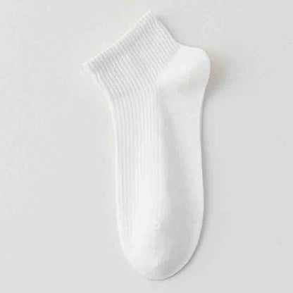 Chaussettes de sport respirantes en coton fin à rayures (6 paires)