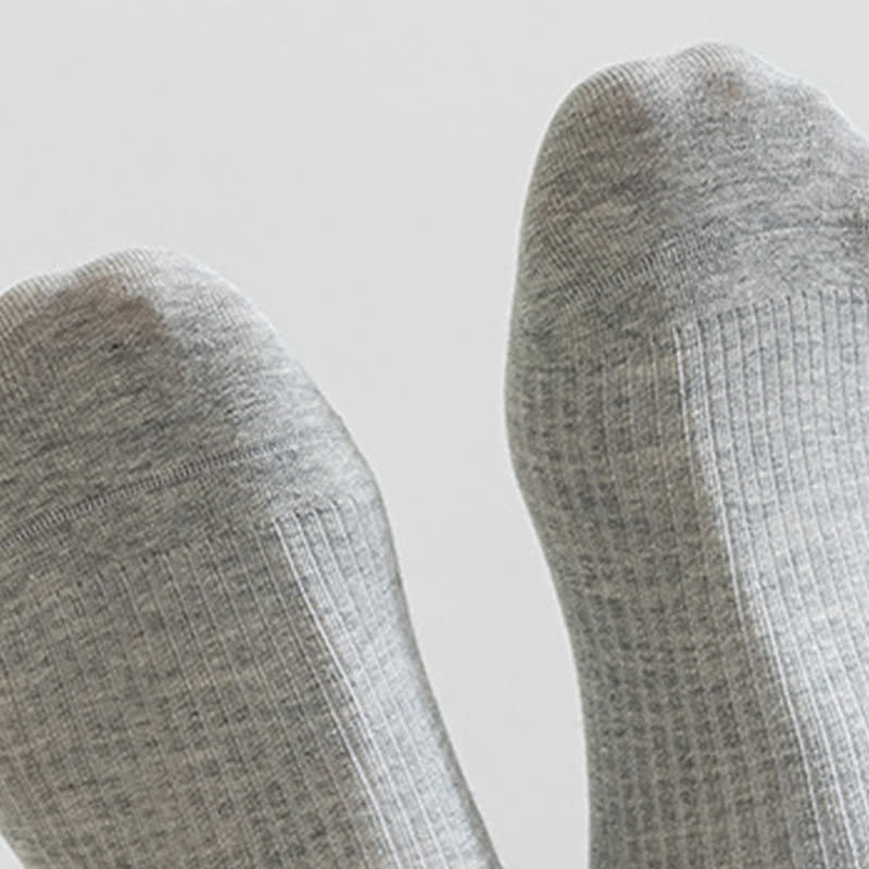 Chaussettes de sport respirantes en coton fin à rayures (6 paires)