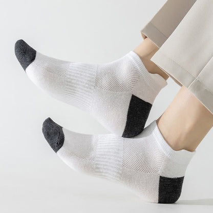 Chaussettes de sport respirantes à blocs de couleurs grande taille (6 paires)