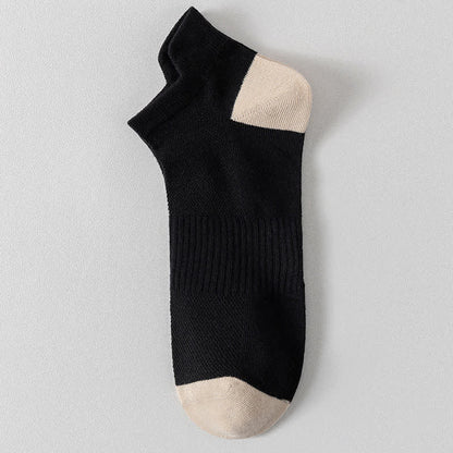 Chaussettes de sport respirantes à blocs de couleurs grande taille (6 paires)