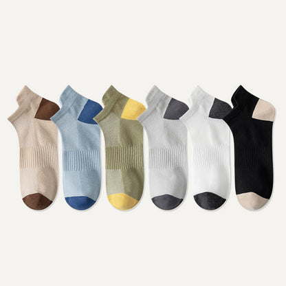 Chaussettes de sport respirantes à blocs de couleurs grande taille (6 paires)