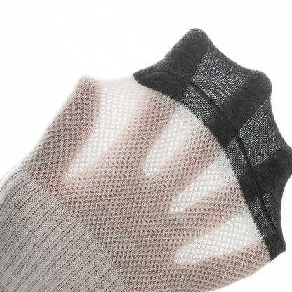 Chaussettes de sport respirantes à blocs de couleurs grande taille (6 paires)