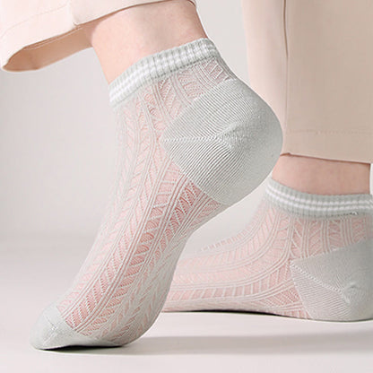Chaussettes à carreaux de couleur unie (8 paires) - image 6