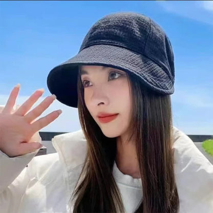 Chapeau bob à visière gaufrée