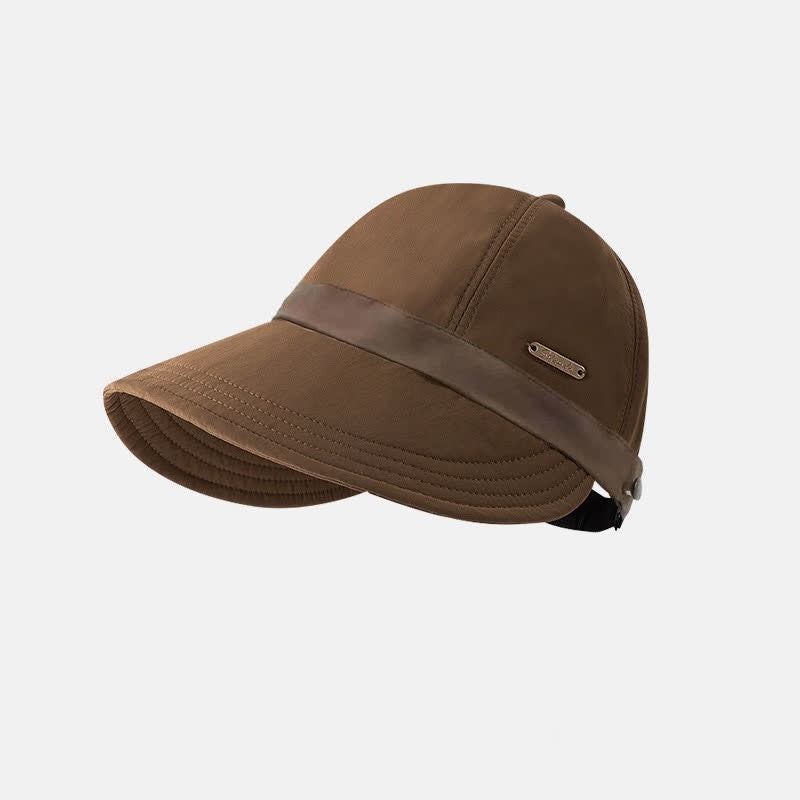 Chapeau pare-soleil à blocs de couleurs - Café - Taille unique - image 4