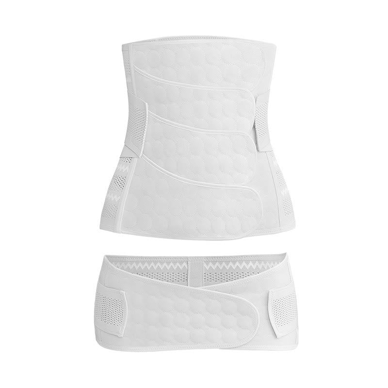 Ensemble de ceinture abdominale respirante de couleur unie - Blanc - XXL - image 15
