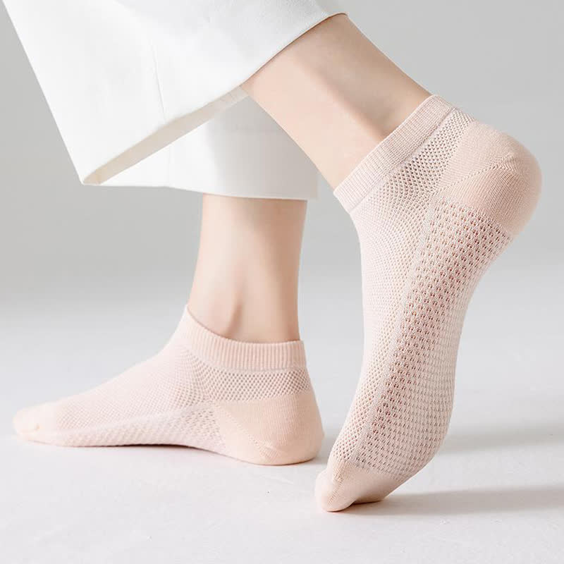 Chaussettes fines respirantes en coton absorbant la transpiration (5 paires) - image 8