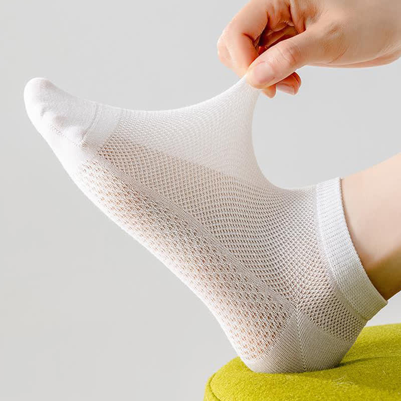 Chaussettes fines respirantes en coton absorbant la transpiration (5 paires) - image 4