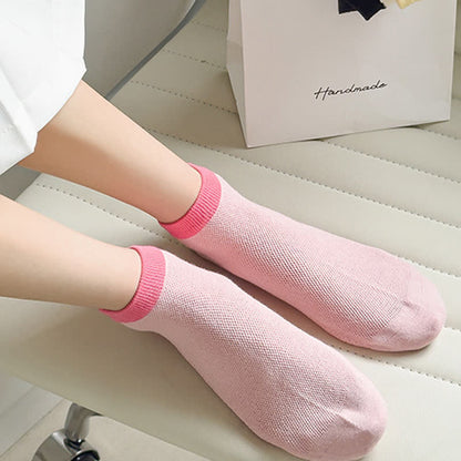Chaussettes respirantes à bordure colorée (8 paires)